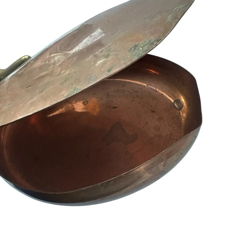 Mid Century MCM Copper Brass with‎ Wood Handle Silent Butler 7
